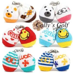 콜리스 UM19RJ98 니트 투볼주머니 트윈(20-25) 골프공 볼파우치