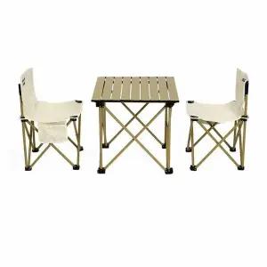 2인용 ZQ95NP76 캠핑 롤테이블 의자 식탁세트 감성캠핑