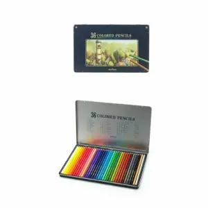 문화 EL37NQ52 36 색 연필 미술색연필 전문가용색연필 나무색연필