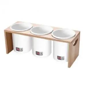 ( )크라운포드 도자기 세트 3p 보관함 수저통 수저정리함