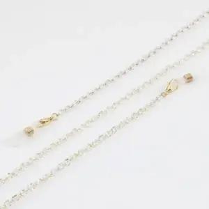 ( )투명 크리스탈 골드 비즈 마스크걸이 목걸이 겸용 안경줄 안경소품