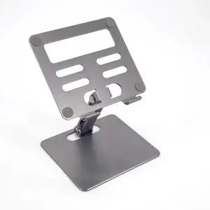 ( )알루미늄 태블릿 거치대 접이식 탁상용 스탠드 각도조절 휴대용 받침대 스마트기기 홀더