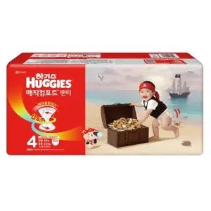 하기스 매직컴포트 팬티형 4단계 공용 대형 46매