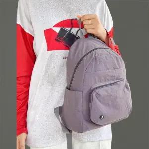 [신상오픈런]여성용 심플한 나일론 대형 포켓 컬러 캐주얼 백팩 (41316323)