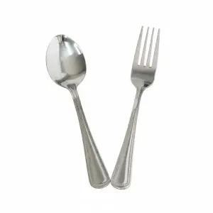 bns 땡땡이 스텐 유광 어린이 스푼 포크 수저세트