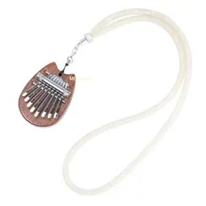 미니 칼림바 목걸이포함 연습 연주 엄지피아노 우드 원목 나무 핑거 고급 손가락 악기