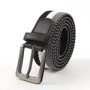 삼색 핀버클 패브릭 벨트(블랙) 남성캐주얼벨트