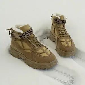 [룽스]방한 키높이 레터링 레이스업 워커 3컬러