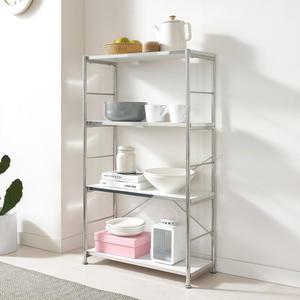 스틸 4단 책꽂이 책장/ 수납장/ 수납선반 진열장/ 스틸장식장