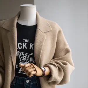 (안나앤플러스) 엘리쉐 카라 롱 가디건[코트DCR53] 빅사이즈