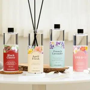 [2+2] 코코도르 퍼퓸 디퓨저 리필액 500ml X 4개 + 스틱20P 알뜰구성 리필액