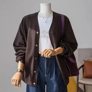 (안나앤플러스) 워셔블 새들 가디건[가디건EDM96] 빅사이즈