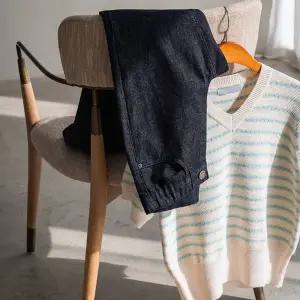 (안나앤플러스) 누민 논페이드 부츠컷 데님[데님EDM77] 빅사이즈