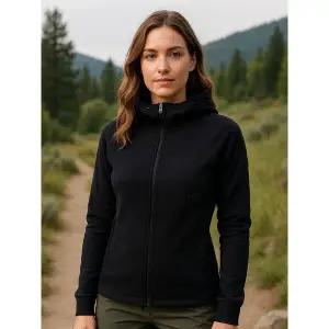 [아웃도어스/마운티아]여성 스트레치 후드 트레이닝 자켓 미디엄차콜_1MQJKF2503