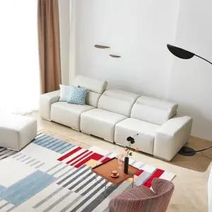 아르고 4인 이태리 통가죽 소파