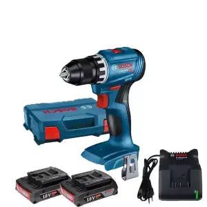 보쉬 GSR18V-45 충전드릴 드라이버 2.0Ah 배터리2개 세트 GSR18V-21후속