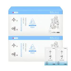 자우버 수애 손소독 티슈 실속형 100매입x2BOX