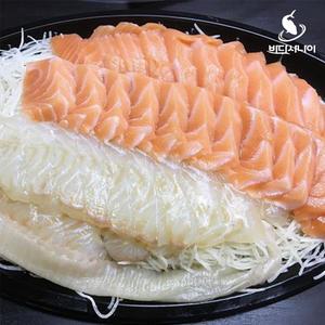 바다사나이 생연어500g+대광어250g 회 세트 필렛