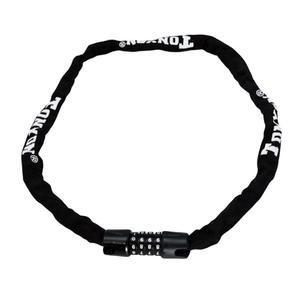 토니온 4단번호키 가벼운자전거자물쇠 스틸 체인 락 자금장치 도난방지 비밀번호