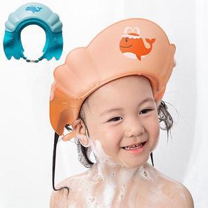 웨일 크라운 실리콘 샴푸캡 / 유아 샴푸모자 샤워캡