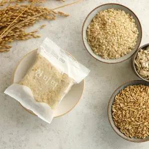 [마을기업싸리재]싸리재 유기농 [오트밀 현미설기 10봉지] 무설탕 소포장 현미떡