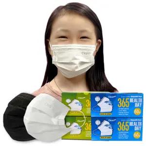 크린테크 365헬스데이 국산 일회용 귀안아픈 마스크 대형 소형 240매입(60매입 4박스)