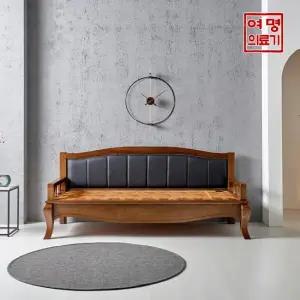 여명흙침대 확장형황토볼 흙 100SF 가죽 카우치 소파