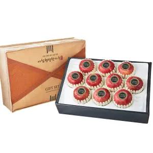 청송사과 선물세트 명품1호 4kg(9~10과)부직포가방