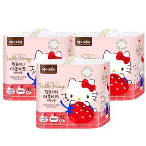 헬로키티 더화이트 키친타올, 150매, 4롤, 3개