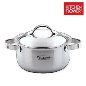 키친플라워 통3중 뉴플래티나 프로미니 스텐 양수 전골냄비 이유식냄비