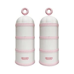 키니비니(KINI BINI) 버드케이지 3단 분유케이스 키니핑크, 2개