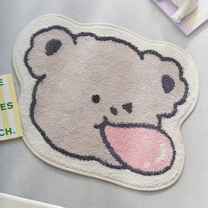 데코뷰 츄잉 테디 소프트 발매트 베이지 ,1개