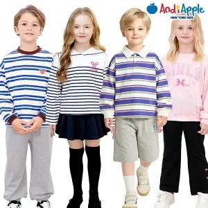 [앤디애플] 데일리하게 입기 좋은 베이직룩! 티셔츠/팬츠/바지/등원룩/나들이룩