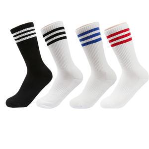 여성 삼선 스포츠양말4족/이중바닥쿠션/여성/학생/골프/필라테스/레깅스/중목/장목