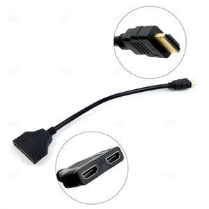 HDMI 2in1 케이블 분배기 듀얼 포트 연결 모니터 노트북 어댑터 1080HD 지원