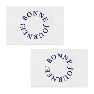 반전매력 빨아쓰는 욕실 규조토 발매트, 프렌치레터링, 2개