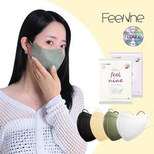 [필나인] 새부리형 KF94 마스크 라이트핏 2D 컬러 대형 1매입 50매