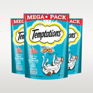 템테이션 고소한 참치맛 160g 3팩 고양이 영양 간식