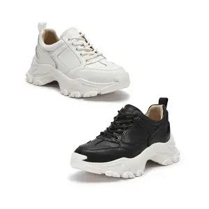 탠디본사 소가죽 여성 스니커즈  9124019 2color 택1 (5cm)