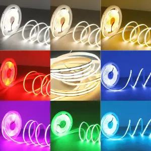 LED바 COB 플레시블 DC 12V 스트립 면발광 줄조명 1롤 5M