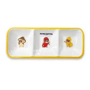 탑탑리빙 짱구는못말려 멜라민 직사각3절접시2257