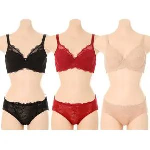 [롯데백화점]비너스 여성 풀컵 보정 ABC컵브라팬티세트(VBRQ863ABCVPTQ863A)