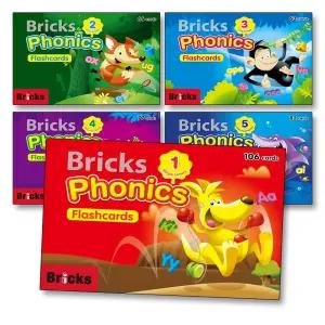 [카드10%] Bricks Phonics Flash cards 브릭스 파닉스 플래시 카드 세트 (전5권)
