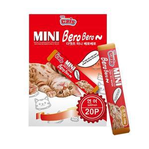 더캣츠 미니베로베로 츄르 고양이간식 연어 20p