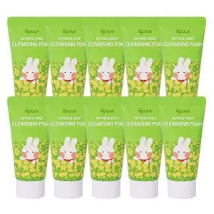 10개 리프레시 여행용 딥 클렌징폼 50ml 미니스.휴대용.세면도구.어메니티