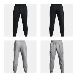 [언더아머](대전신세계)1379808 블랙 그레이 2컬러 남성 UA 언스타퍼블 플리스 조거