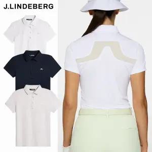 [제이린드버그] 골프웨어 여성 반팔 티셔츠 / 캐시 폴로 탑 기능성 소재 GWJT13068 0000 6855 U045