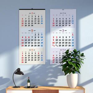 2025년 2026년 3단 큰글씨 벽걸이 달력 대형 캘린더 금구 스프링