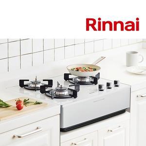 [린나이]전국설치 3구 실버 프리스탠드형 가스렌지 컬러 쿡탑 가스레인지 RBR-P3511W 펄 화이트