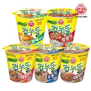 오뚜기 컵누들 짬뽕맛 6입 + 참깨라면 6입 + 매운맛 6입/우동맛/매콤찜닭 선택